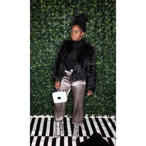 !!! • Satin Drawstring Cargo Pant.